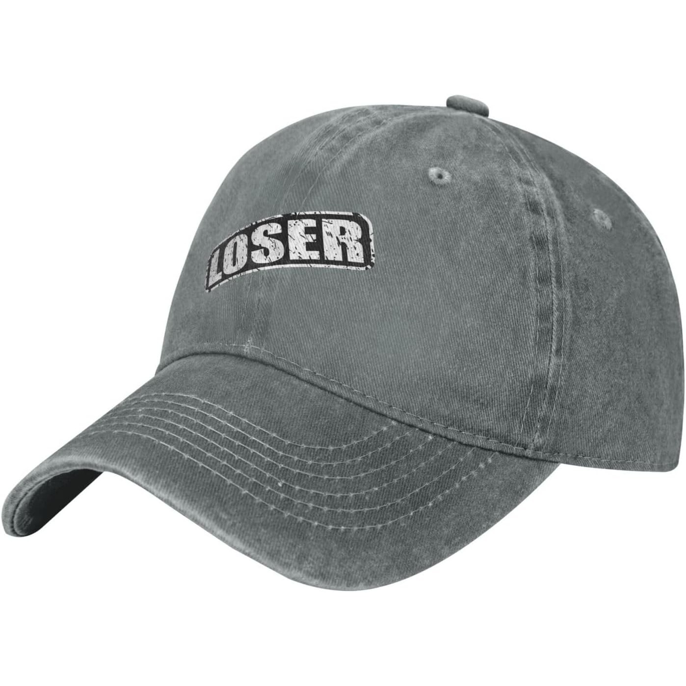 Dad Hat Cotton - Loser Graphic Washed Baseball Cap Unisex