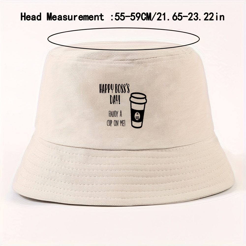 Bucket Hat Cotton - 1pc Boss, Cup Fashionable Polyester Solid