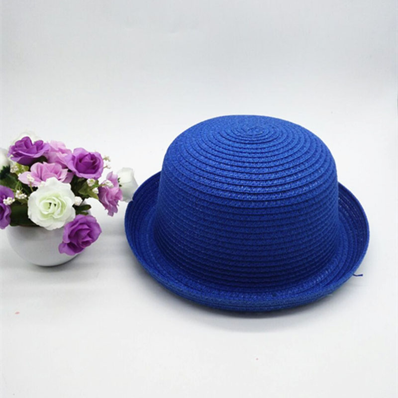 Visor Sun Hat - Parent-child Adult/Child Straw Knit Woven Curled
