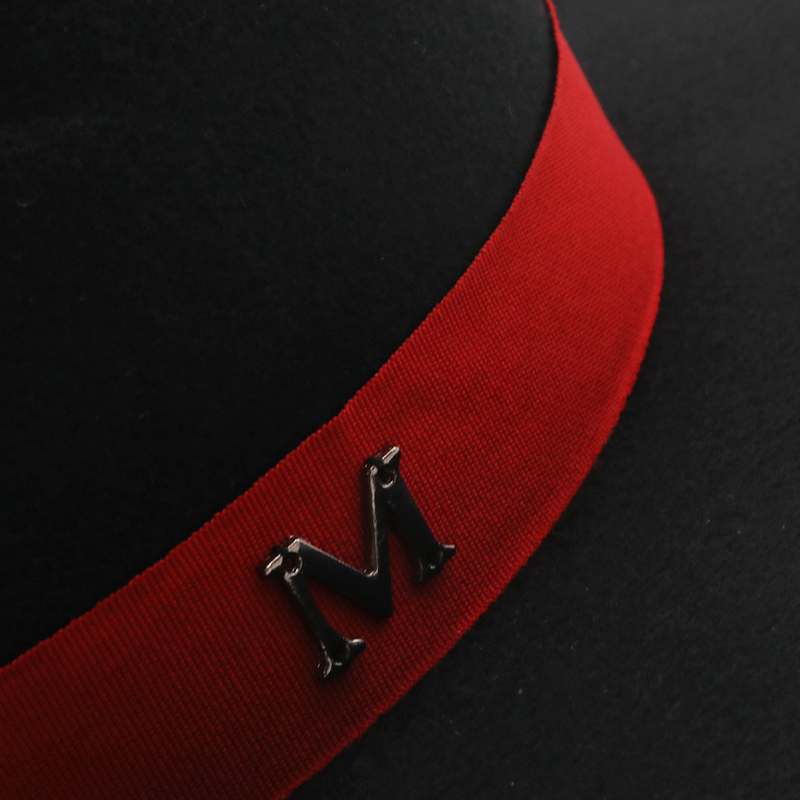 New Outer Black Inner red Wool - Fedora Hat Wool recension och pris