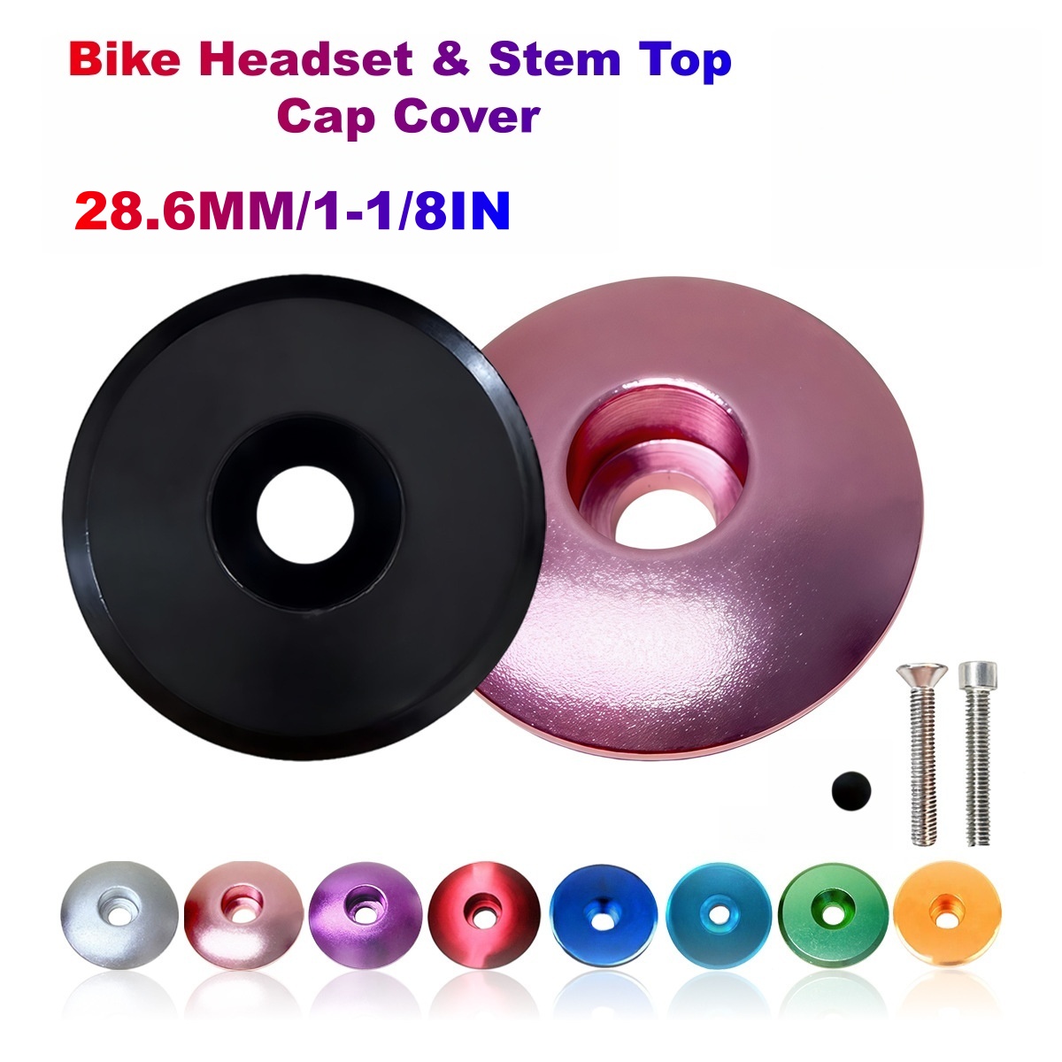 1-1/8 Inch Aluminum Bike Heads - Snapback Hat Flat recension och pris