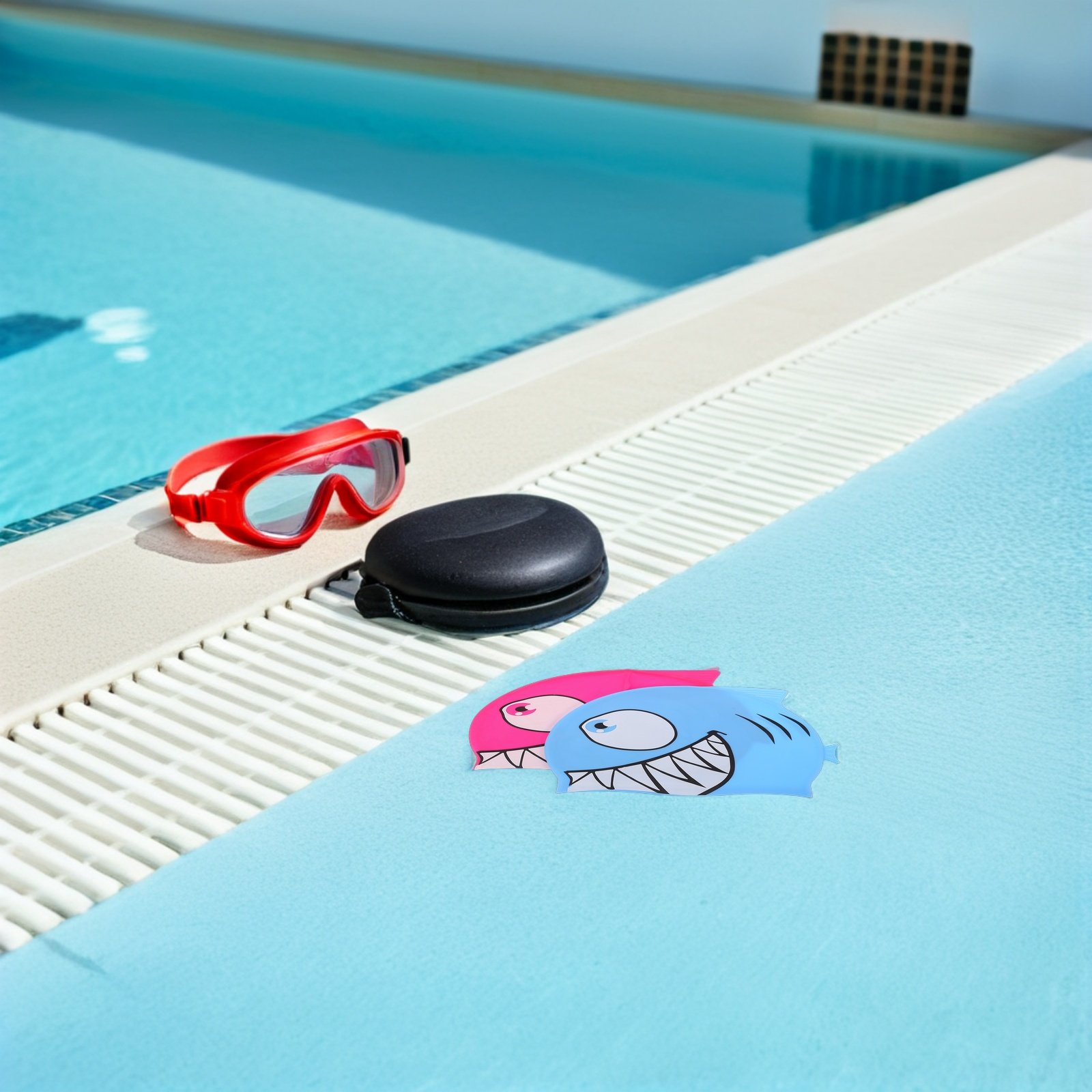 2Pcs Children Silicone Swim Ca - Swim Hat Silicone recension och pris