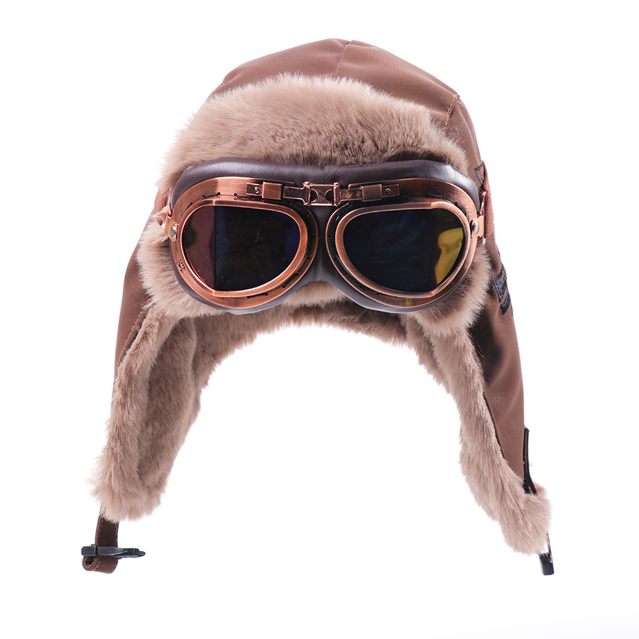Men Women Vintage Harley Pilot - Trapper Hat Ear Flap recension och pris