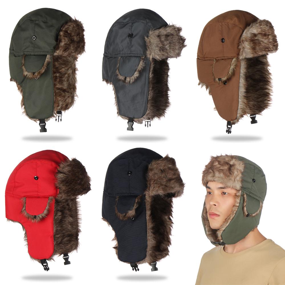 Warm Winter Fur Earflap Ski Ha - Trapper Hat Ear Flap recension och pris