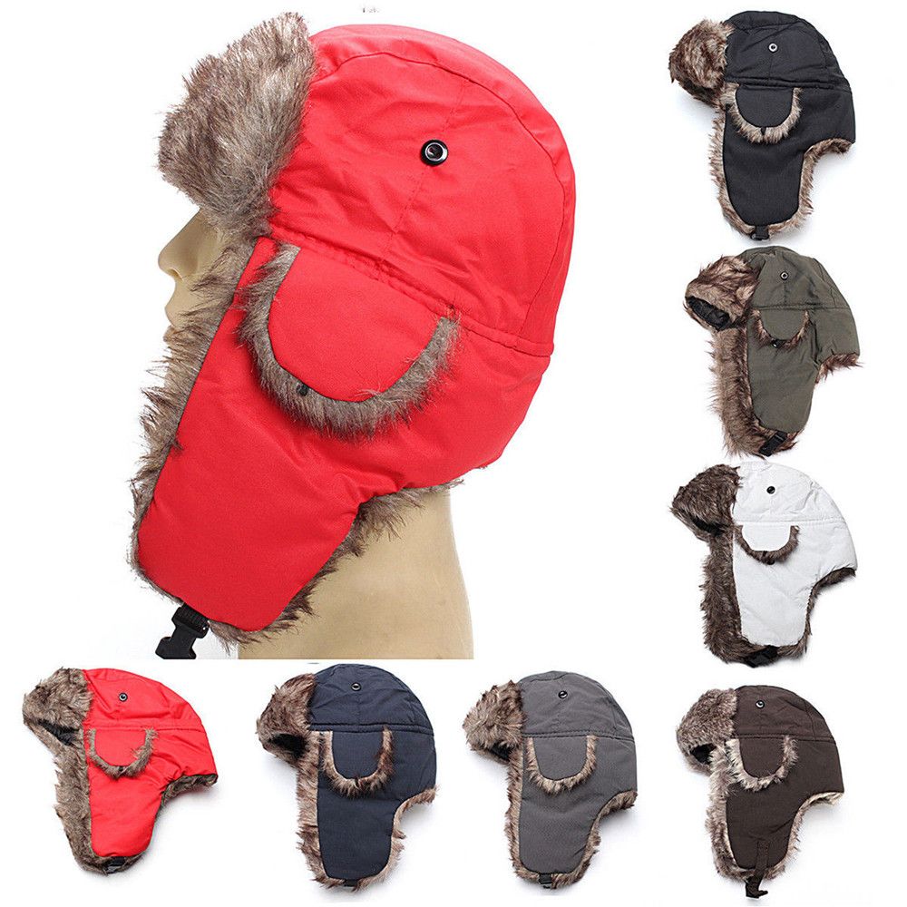 Warm Winter Fur Earflap Ski Ha - Trapper Hat Ear Flap recension och pris
