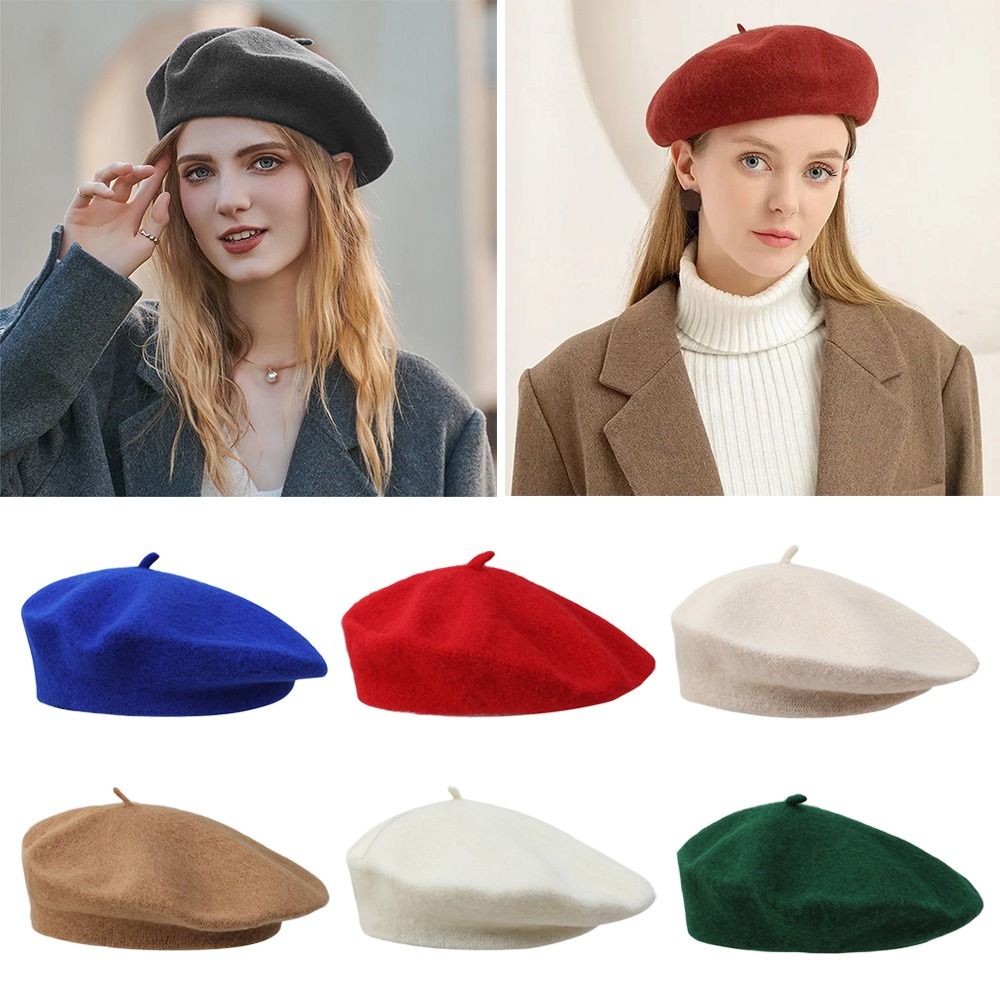 Fashion Warm Winter Wool Beret - Beret French Wool recension och pris