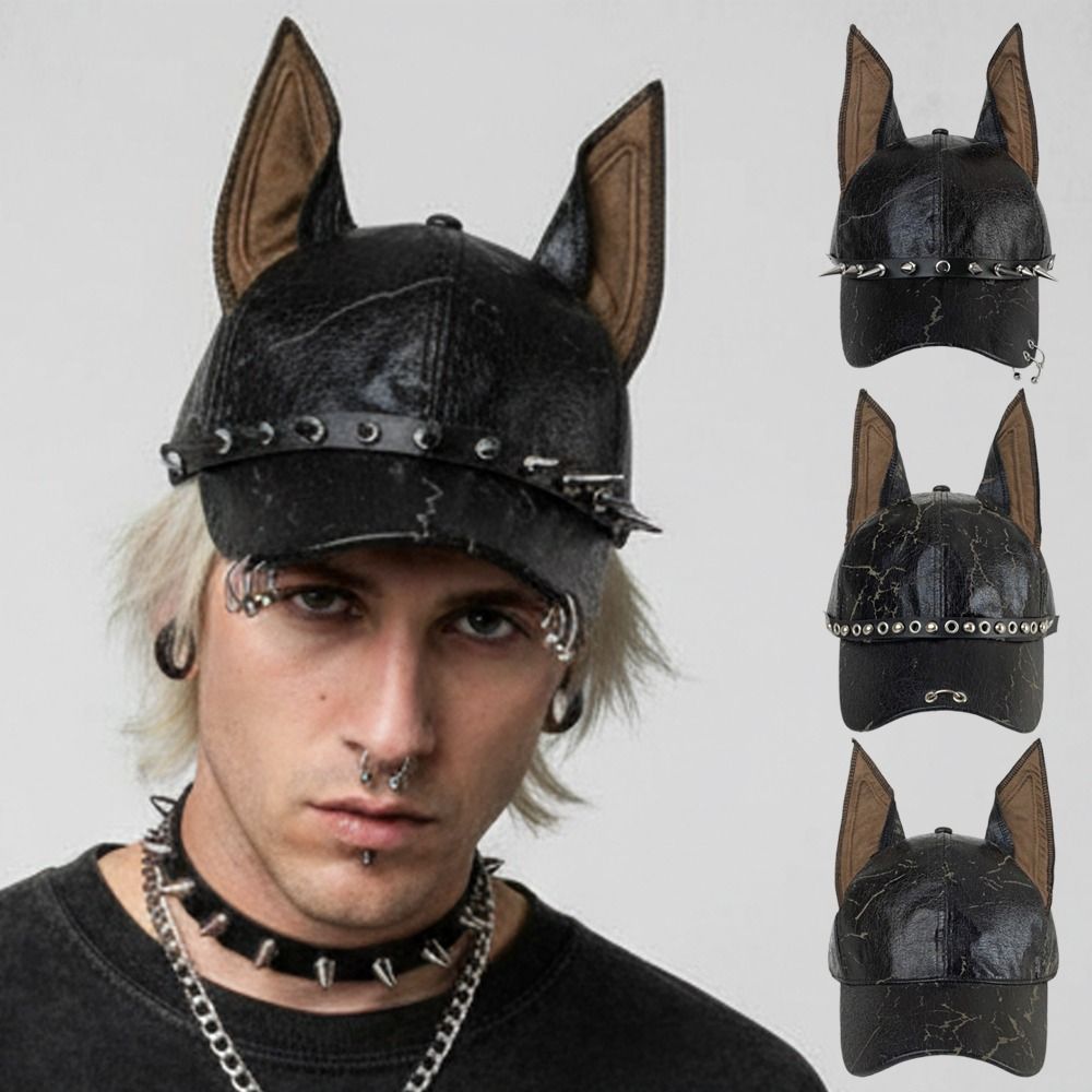 Fashion Punk Doberman Dog Ears - Baseball Cap Structured recension och pris