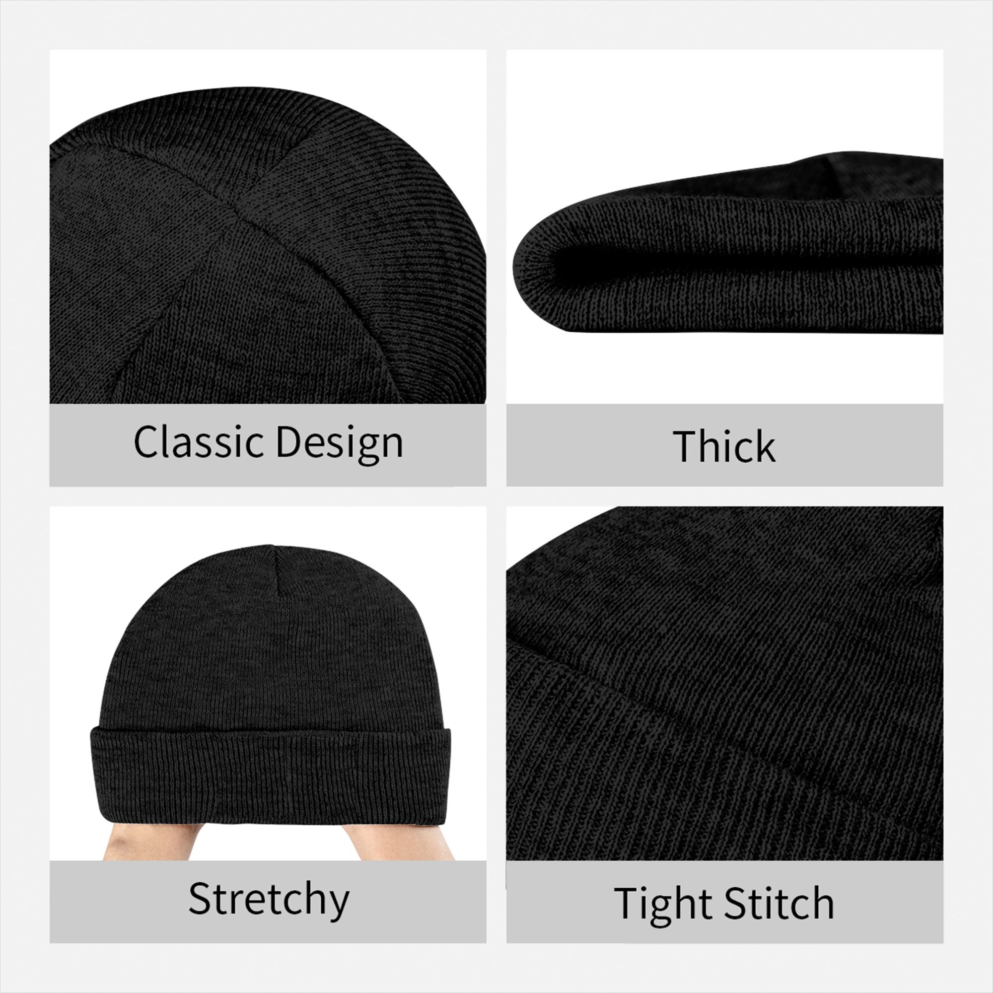 Women Men Rib Knit Cuffed Bean - Beanie Cuffed Knit recension och pris
