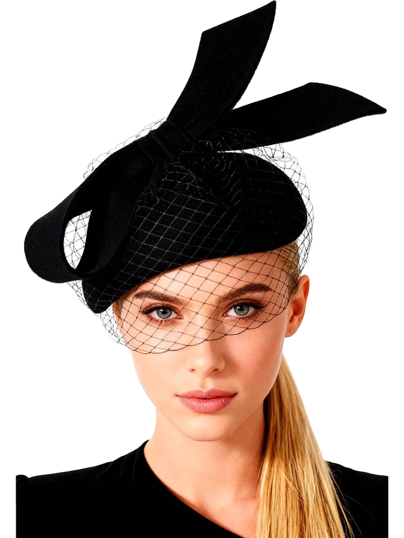 French White Beret Fascinator  - Fedora Hat Wool recension och pris