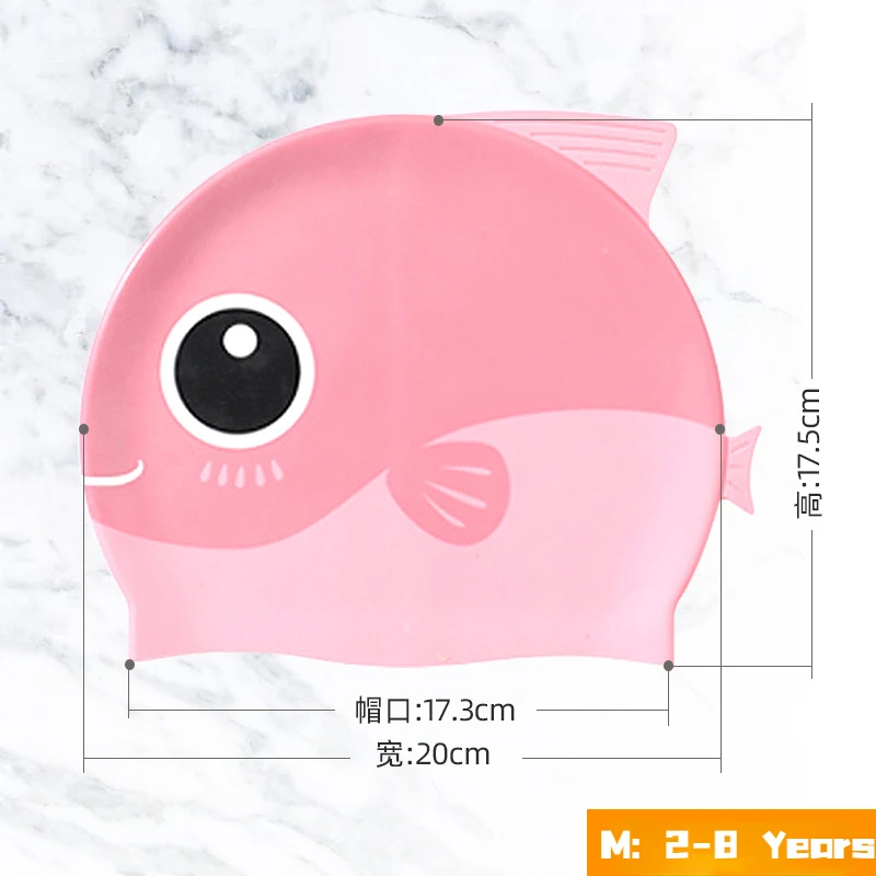 Cartoon Cute Fish Shark Silico - Swim Hat Silicone recension och pris