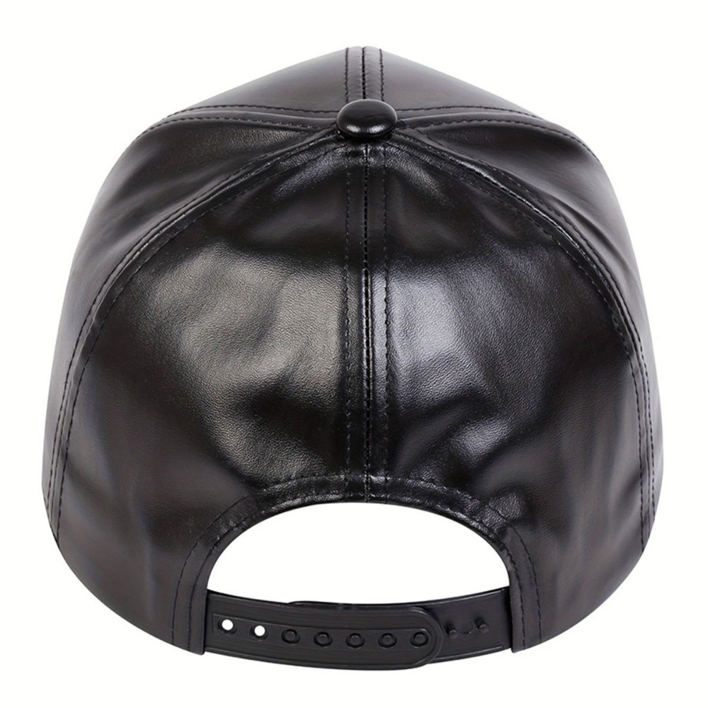 Fashion PU Solid Baseball Cap  - Baseball Cap Structured recension och pris