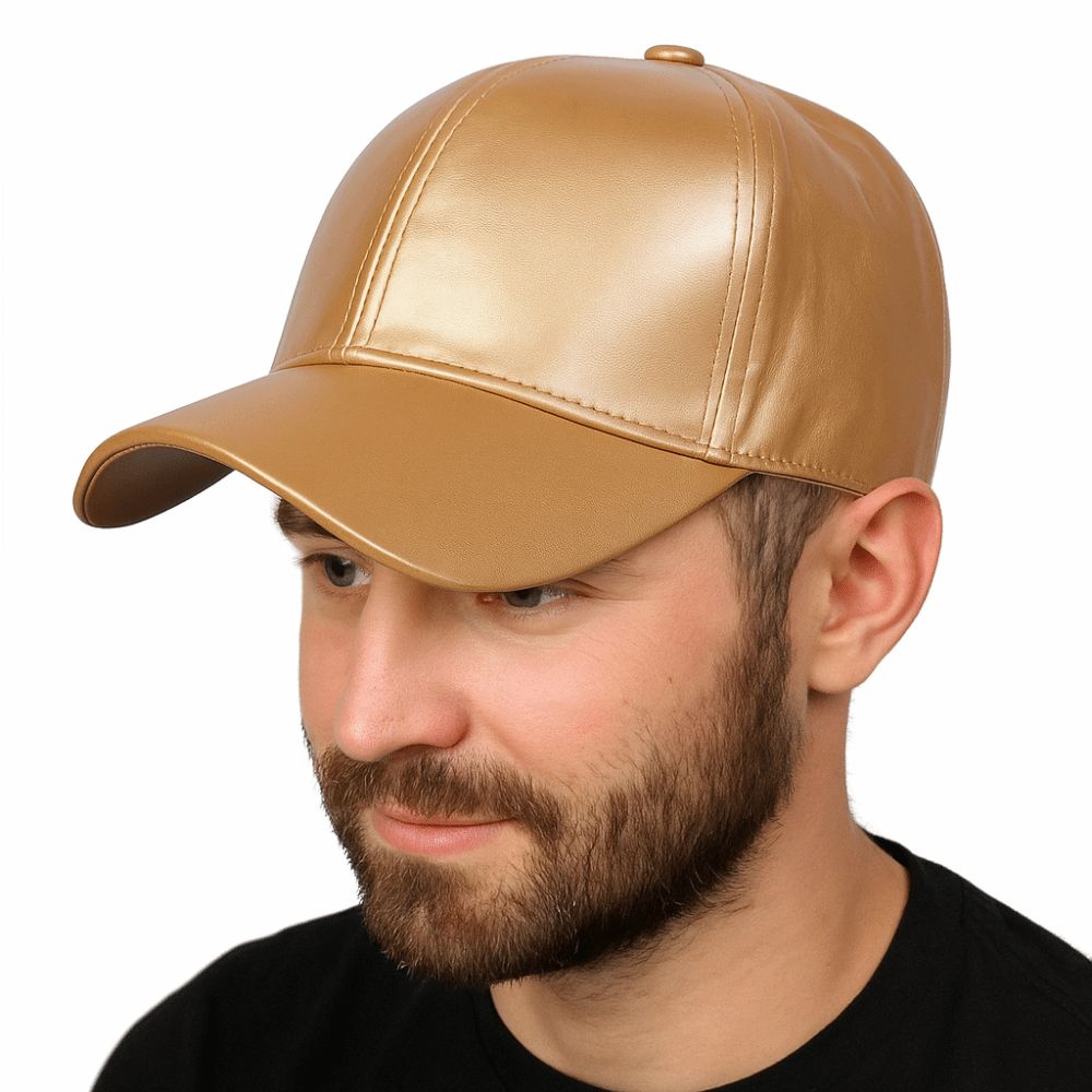 Fashion PU Solid Baseball Cap  - Baseball Cap Structured recension och pris