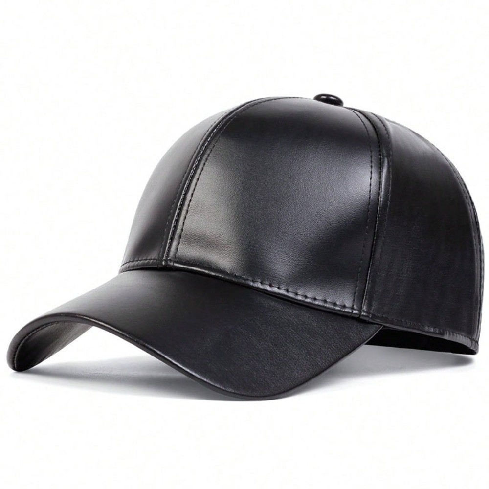 Fashion PU Solid Baseball Cap  - Baseball Cap Structured recension och pris