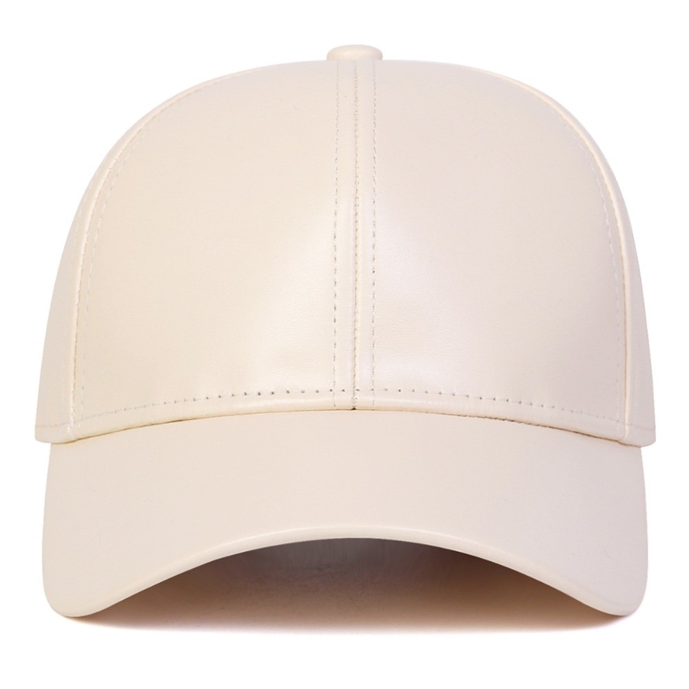 Fashion PU Solid Baseball Cap  - Baseball Cap Structured recension och pris