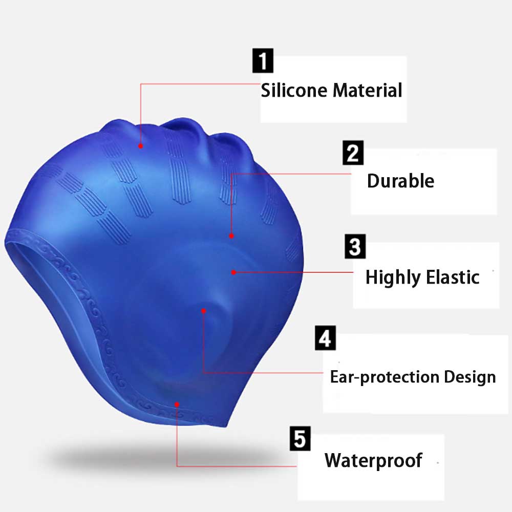 Waterproof Silicone Swim Caps  - Swim Hat Silicone recension och pris