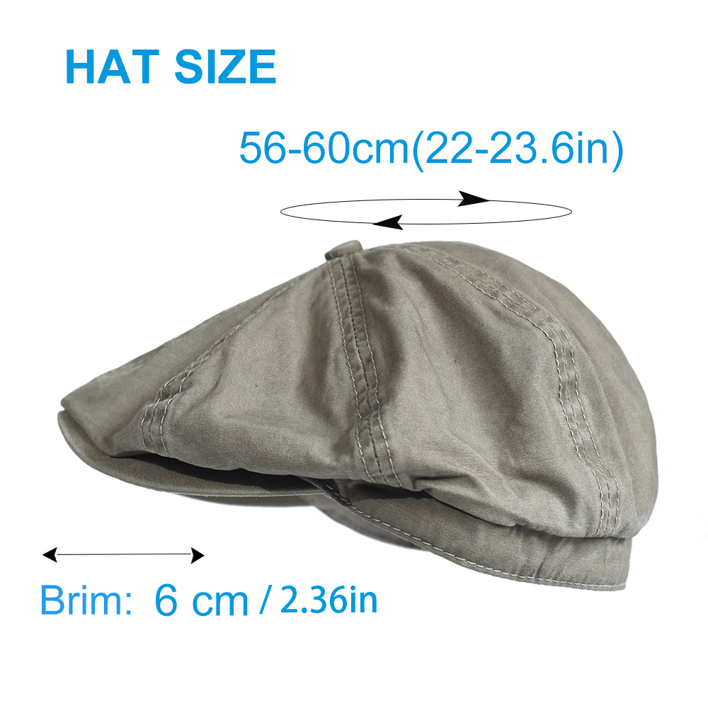 Washed Cotton Newsboy Cap Peak - Newsboy Cap Ivy recension och pris