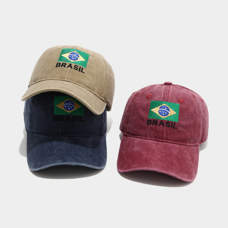 Vintage Brazil Flag BRASIL Let - Dad Hat Cotton recension och pris
