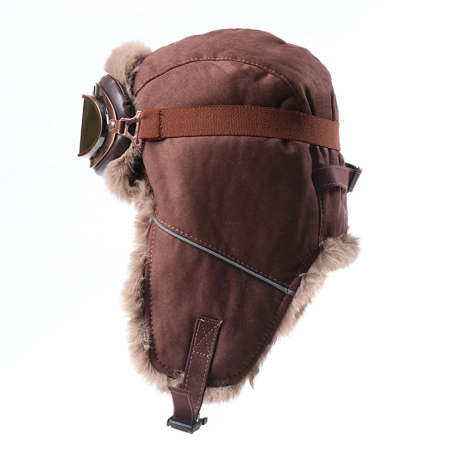 Vintage Aviator Hat with Goggl - Winter Trapper Hat recension och pris